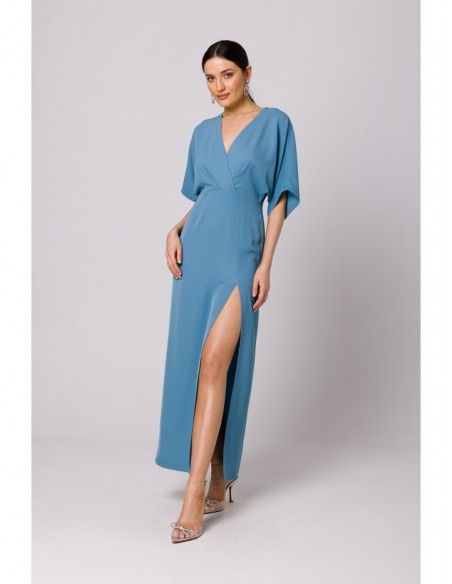 K163 Maxi dress - sky blue