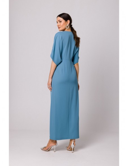 K163 Maxi dress - sky blue