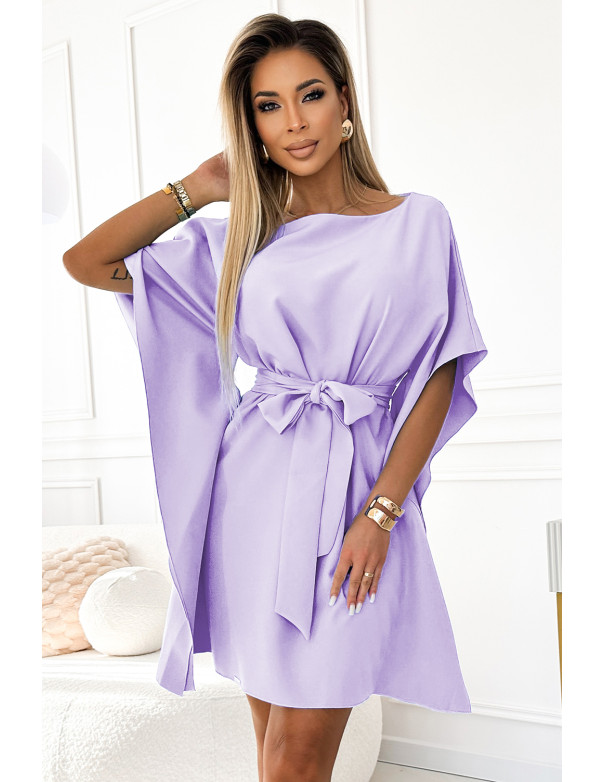  287-29 SOFIA Butterfly dress - bright heather 