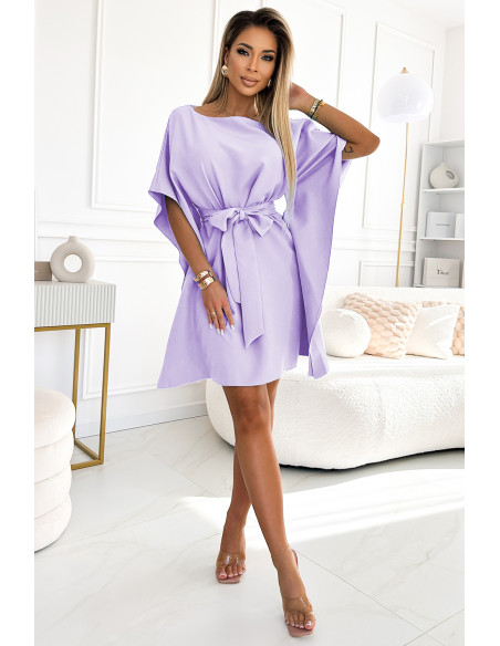  287-29 SOFIA Butterfly dress - bright heather 