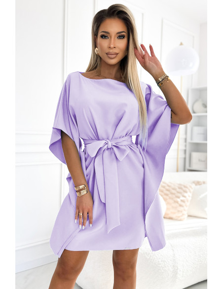  287-29 SOFIA Butterfly dress - bright heather 