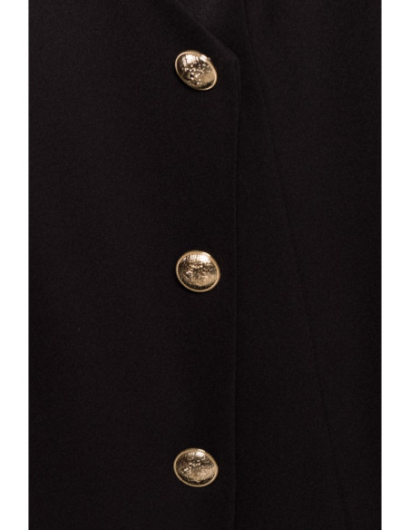 M793 Blazer dress with golden button - black