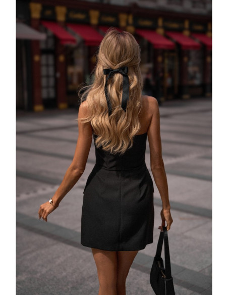 M794 Bustier mini dress - black