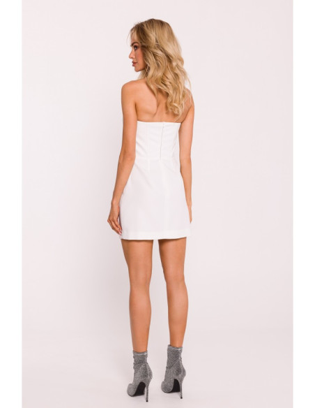 M794 Bustier mini dress - ecru