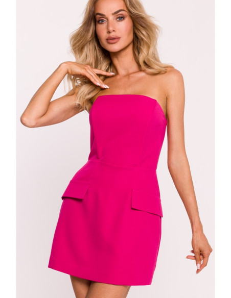 M794 Bustier mini dress - fuchsia