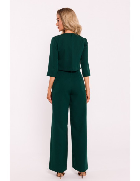 M798 Double layer top jumpsuit - bottle green