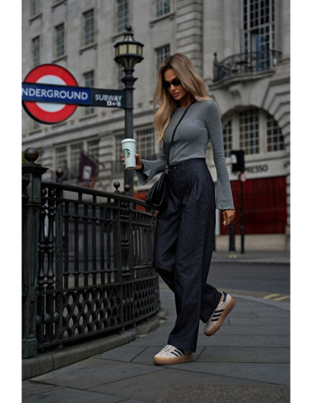 M799 Wide leg trousers - graphite