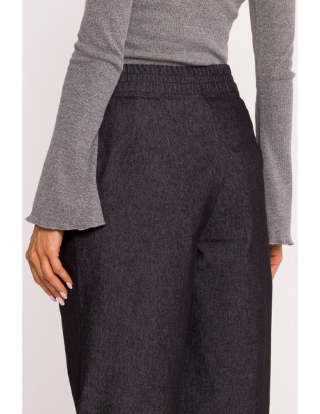 M799 Wide leg trousers - graphite