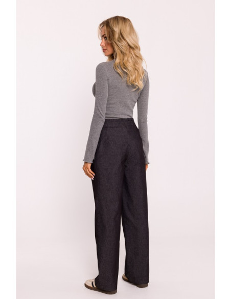 M799 Wide leg trousers - graphite