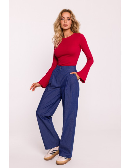 M799 Wide leg trousers - blue