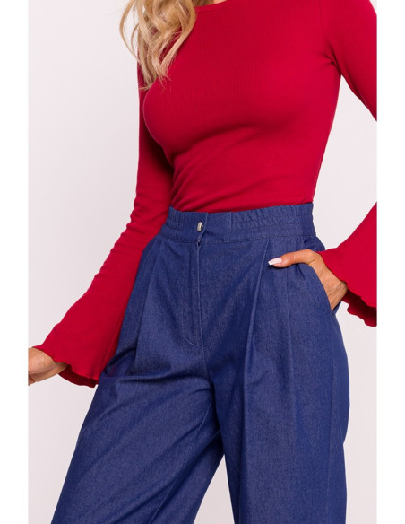 M799 Wide leg trousers - blue