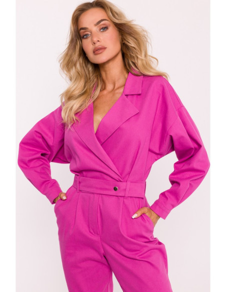 M801 Wrap top jumpsuit - pink