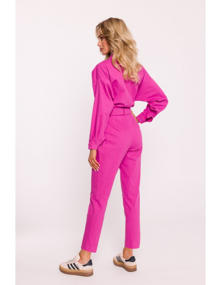 M801 Wrap top jumpsuit - pink