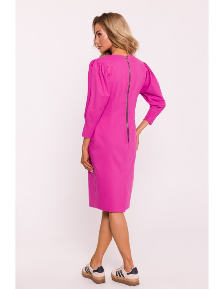 M803 Puff sleeve dress - pink