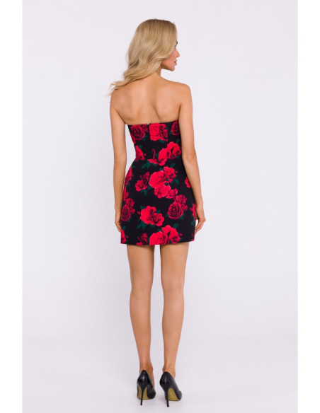 M795 Bustier mini dress with print - model 1