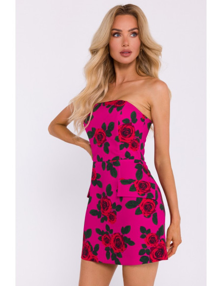 M795 Bustier mini dress with print - model 2