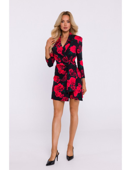 M797 Print playsuit with a collar - model 1