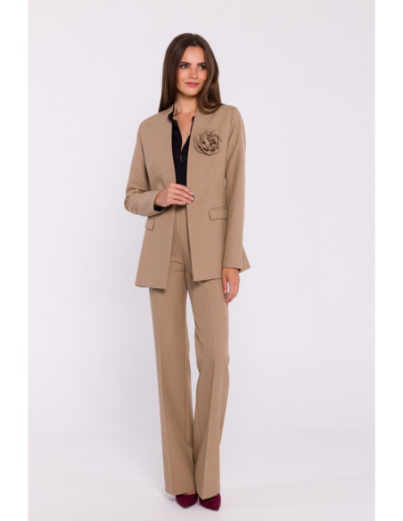 S370 Flower blazer - beige