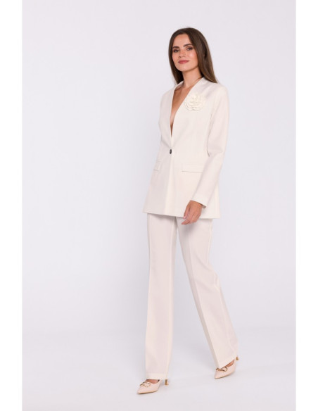 S370 Flower blazer - ivory