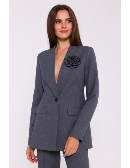 S370 Flower blazer - grey