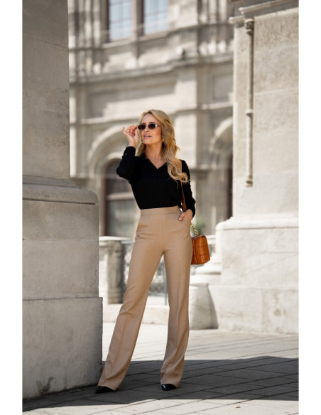 S371 Bootcut trousers - beige