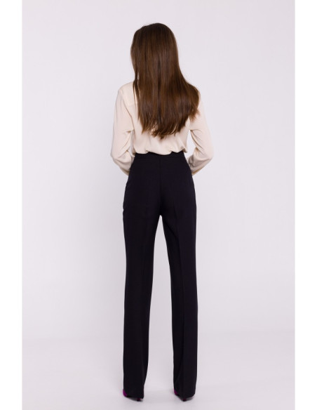 S371 Bootcut trousers - black