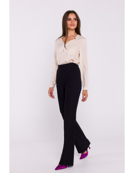 S371 Bootcut trousers - black