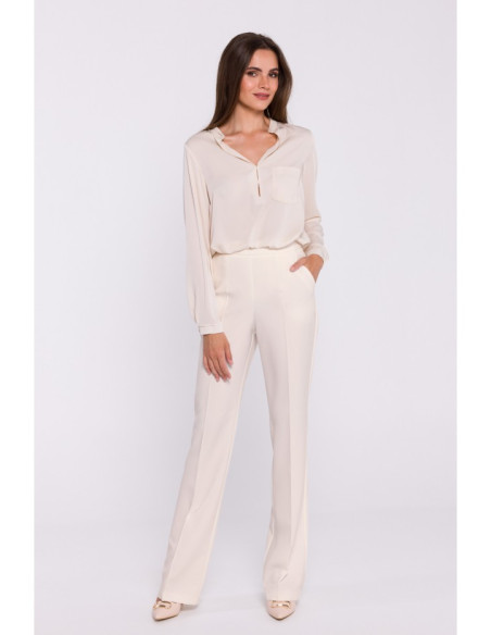 S371 Bootcut trousers - ivory