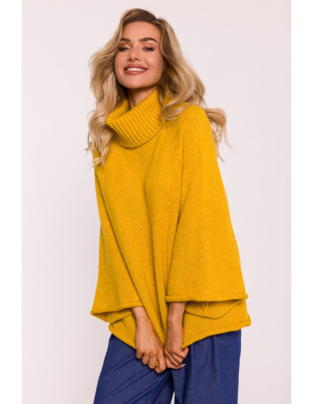 M822 Trapeze turtleneck sweater - honey