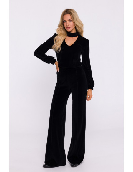 M830 Velvet trousers - black