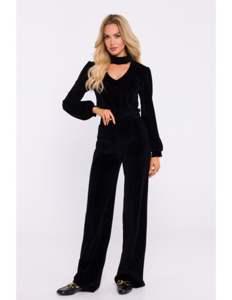 M830 Velvet trousers - black