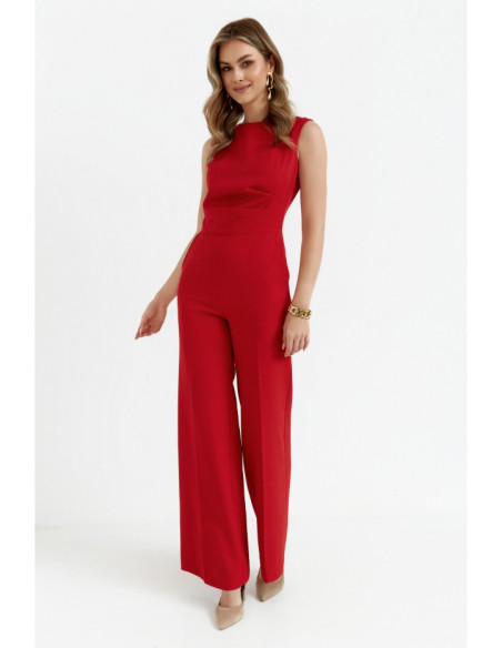 S115 Wide leg jumpsuit - red