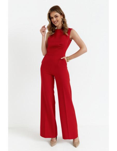 S115 Wide leg jumpsuit - red