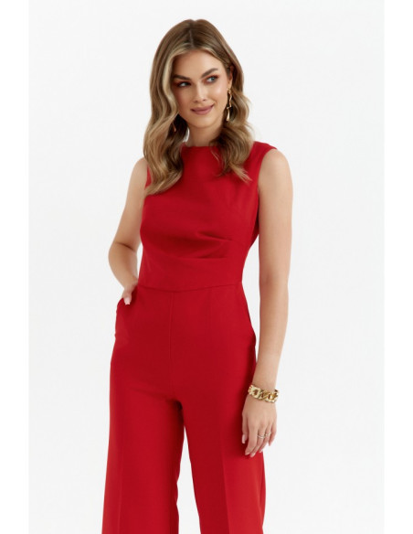 S115 Wide leg jumpsuit - red