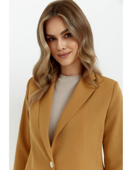 K141 Blazer with double flap pockets - cinnamon