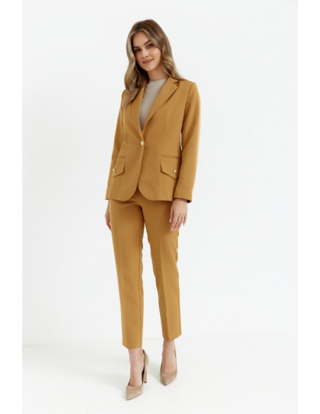 K141 Blazer with double flap pockets - cinnamon