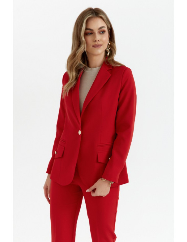 K141 Blazer with double flap pockets - red