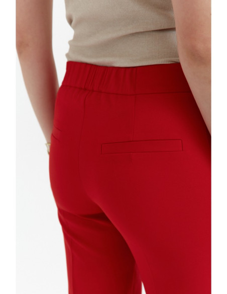 K055 Slim leg trousers - red