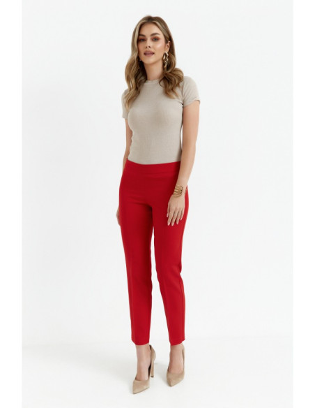 K055 Slim leg trousers - red