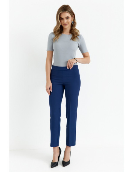 K055 Slim leg trousers - navy blue