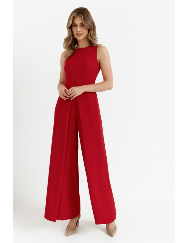 K184 Wide leg jumpsuit - red