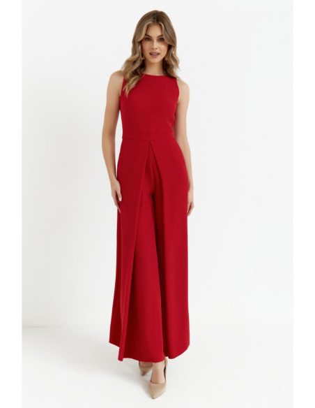 K184 Wide leg jumpsuit - red