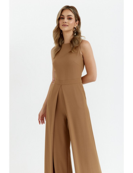 K184 Wide leg jumpsuit - beige