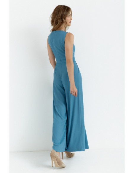 K184 Wide leg jumpsuit - sky blue