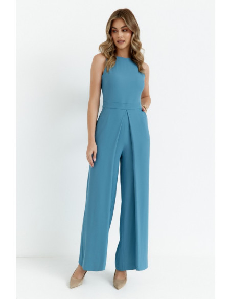 K184 Wide leg jumpsuit - sky blue