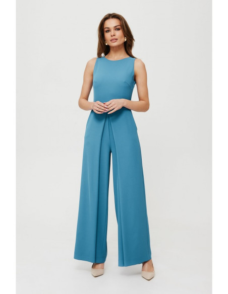 K184 Wide leg jumpsuit - sky blue