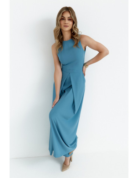 K184 Wide leg jumpsuit - sky blue