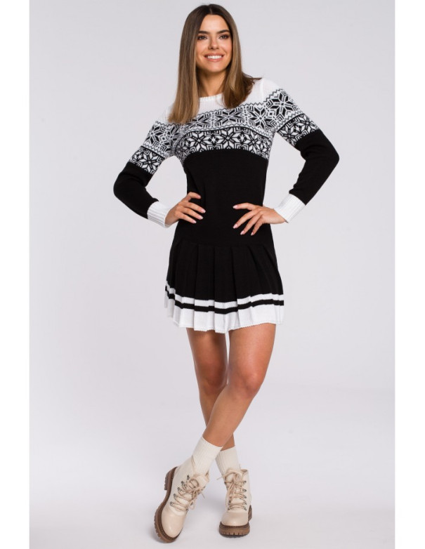 MXS01 Christmas sweater dress - black