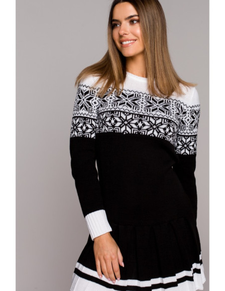 MXS01 Christmas sweater dress - black