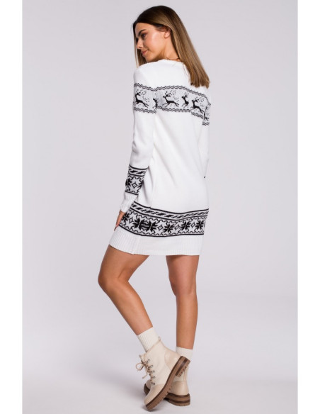 MXS02 Christmas sweater dress - white